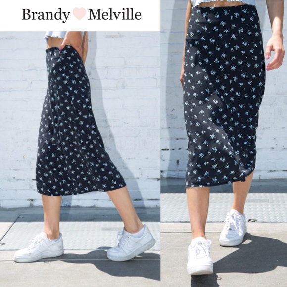 Brandy Melville Dresses & Skirts - BRANDY MELVILLE Phoebe Midi Floral Skirt NWT s.XS